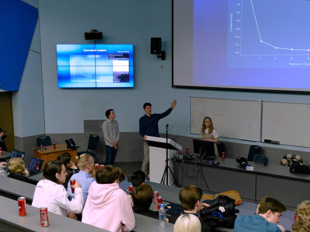 Фотография с тренировки перед хакатоном